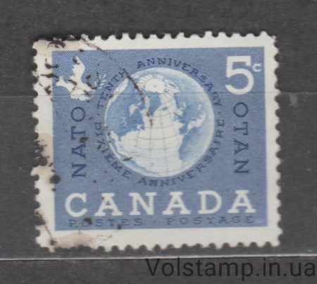 1959 Канада Марка (10-летие НАТО) Гашеная №331