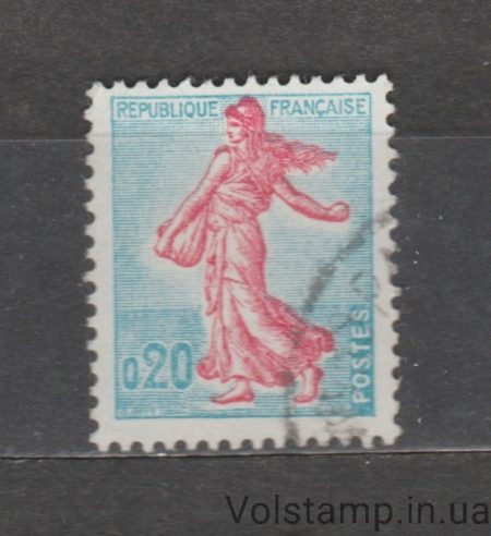 1960 Франція Марка (Семеза Пієля) Гашена №1277