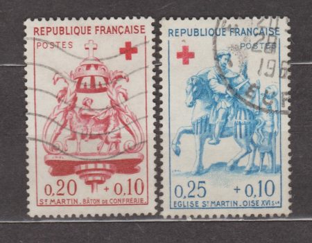 1960 Франция Серия марок (Сен-Мартен, «батон де Конфрери») Гашеные №1329-1330
