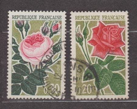 1962 Франция Серия марок (Старая Роза) Гашеные №1409-1410