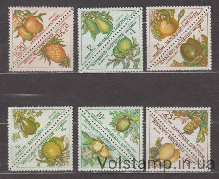 1962 Габон Серія марок тет-беш (Фрукти) MNH №34-45
