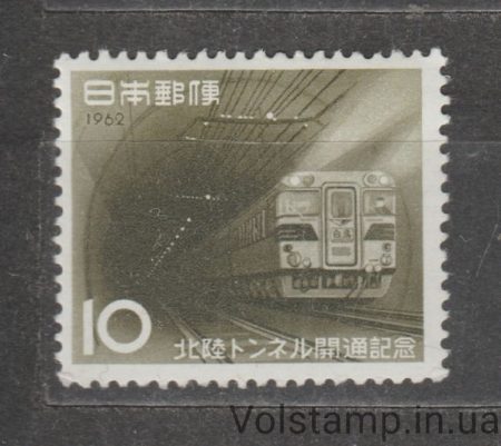 1962 Япония Марка (Открытие железнодорожного туннеля Хокурику) Гашеная №796