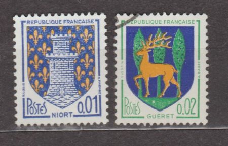 1964 Франция Серия марок (Герб) MH + Гашеная №1458-1459