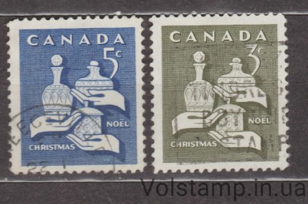 1965 Canada Series of stamps (Christmas) Used №387-388