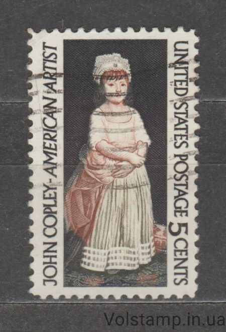 1965 США Марка (Джон Синглтон Копли) Гашеная №889