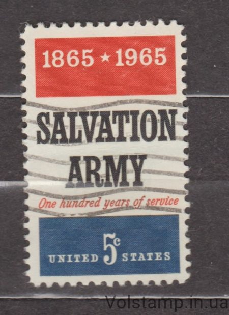 1965 США Марка (Выпуск, посвященный столетию Армии Спасения) Гашеная №883
