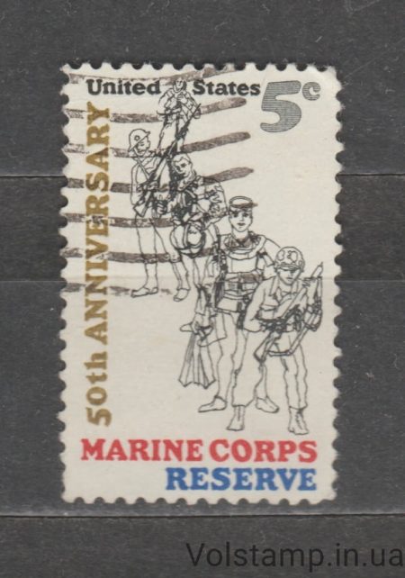 1966 США Марка (Морской пехотинец) Гашеная №906