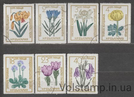 1972 Bulgaria Series of stamps (Flowers under protection) Used №2197-2203