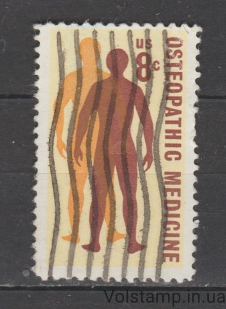 1972 США Марка (Остеопатическая медицина – стремление человека к здоровью) Гашеная №1084
