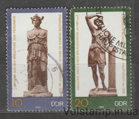 1983 ГДР Серия марок (Искусство из государственных музеев, Берлин) Гашеные №2790-2791
