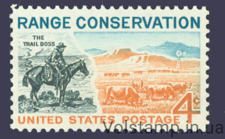 1961 США (Конь) MNH №806