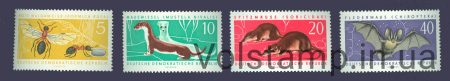 1962 НДР Серія марок (Фауна, летюча миш) MNH №869-872
