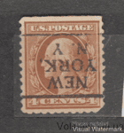 1909 США Марка (Регулярный выпуск 1908–1910 гг. — профили Франклина и Вашингтона) Гашеная №165