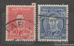 1938 Австралия Серия марок (Король Георг VI (1895-1952), Die II) Гашеная №142-143