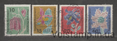 1963 Germany, Federal Republic Stamp series (Fritillaria meleagris) Used №392-395