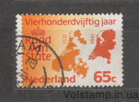 1981 Нідерланди Марка (450-річчя Державної ради) Гашена №1188