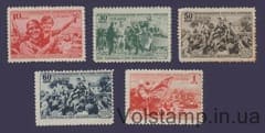 1940 Stamp series (Reunification of Western Ukraine with the Ukrainian SSR and Western Belarus with the Byelorussian SSR) MH №631-