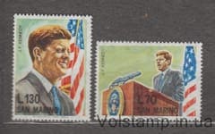 1964 Сан-Маріно Серія марок (Джон Ф. Кеннеді (1917-1963)) MNH №827-828