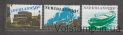 1980 Нидерланды Серия марок (Транспорт, автомобили, вагоны, корабли) MNH №1165-1167