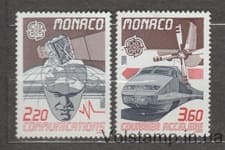 1988 Монако Серия марок (Европа (C.E.P.T.) 1988 - Транспорт и связь) MNH №1859-1860