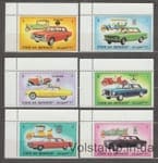 1972 Umm al-Quwain Series of stamps (Cars) MNH №637-642