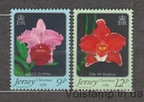 1984 Джерси Серия марок (Орхидея «Brassolaeliocattleya St. Helier») MNH №340-341