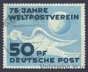 1949 ГДР Марка (75 лет Универсальный почтовый союз УПС, голубь) Гашеная №242