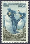1956 Французская антарктическая территория марка с серии (Птицы, пингвины) MNH №2