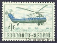 1957 Бельгия Марка (Вертолет) Гашеная №1063