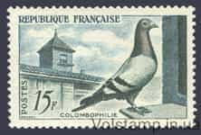 1957 Франция Марка (Птица, голубь) MNH №1119