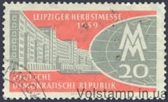 1959 НДР Марка (Німецька друкарня цінних паперів (VEB)) Гашена №712