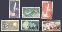 1961 Чехословакия Серия марок (Исследование космоса) Гашеные №1252-1257