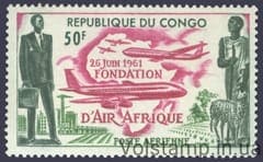 1961 Конго (Браззавиль) Марка (Авиация, самолет) MNH №12