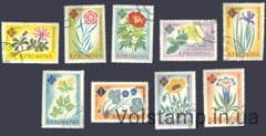1961 Румунія Серія марок (100 років Ботанічний сад, Бухарест) Гашені №2020-2028