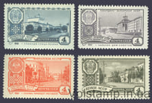 1961 серия марок Столицы автономных советских социалистических республик №2488-2491