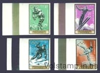 1962 Гвинея Серия марок (Зимние Олимпийские игры, Инсбрук) MNH №235-238 B
