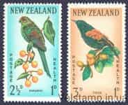1962 Новая Зеландия Серия марок (Птицы) MNH №422-423