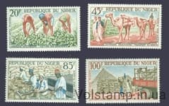 1963 Africa - Niger series of stamps (camel) MNH №53-56