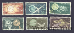 1963 Чехословакия Серия марок (Исследование космоса) Гашеные №1396-1401