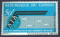 1963 Конго (Браззавиль) Марка (Авиация, Авиакомпания "Эйр Африк") MNH №35