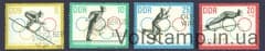 1963 ГДР Серия марок (Зимняя Олимпиада, Инсбрук: лыжский прыжки) Гашеные №1000-1003