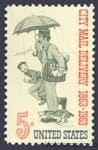 1963 США Марка (Собака, почта) MNH №851
