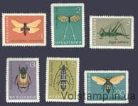 1964 Болгария Серия марок (Насекомые) MNH №1446-1451