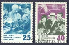 1964 ГДР Серия марок (Космос, 70 лет со дня рождения Никиты Хрущева) MNH №1020-1021
