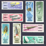 1964 Монголія Серія марок (Дослідження космосу) Гашені №365-372
