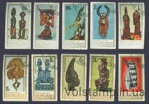 1967 Бурунди Серия марок (Искусство, скульптуры) Гашеные №335-344