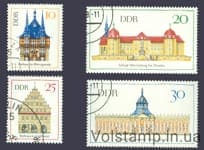1968 GDR series of stamps (Important Buildings-II) Used №1379-1382