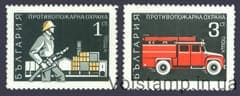 1970 Bulgaria series of stamps (transport, fire trucks) MNH №2034-2035