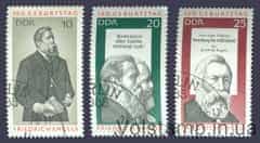 1970 НДР Серія марок (150-й день народження Фрідріха Енгельса) Гашені №1622-1624