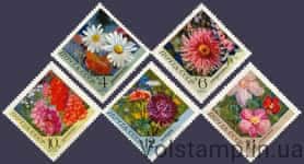1970 серия марок Цветы №3867-3871